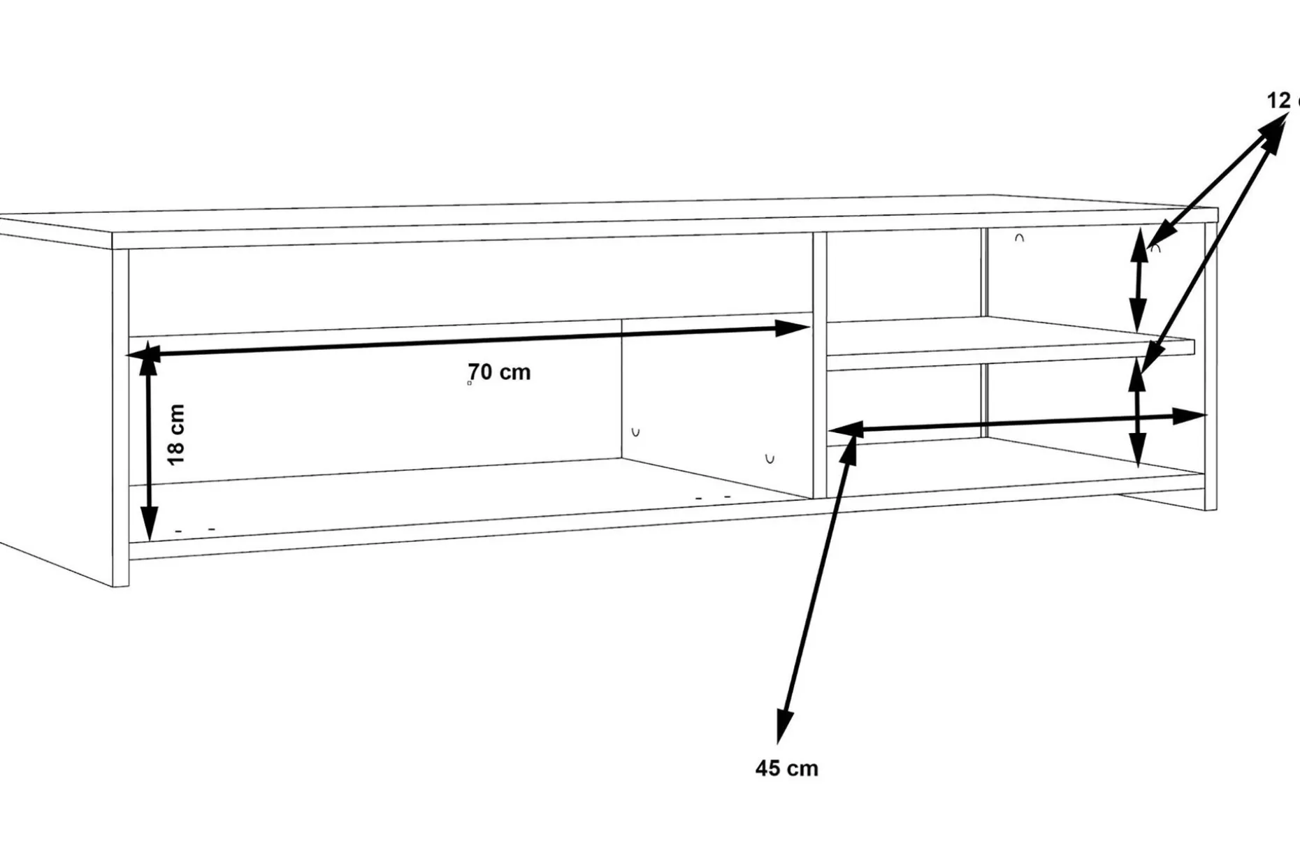 Iztaza TV-benk 120 cm