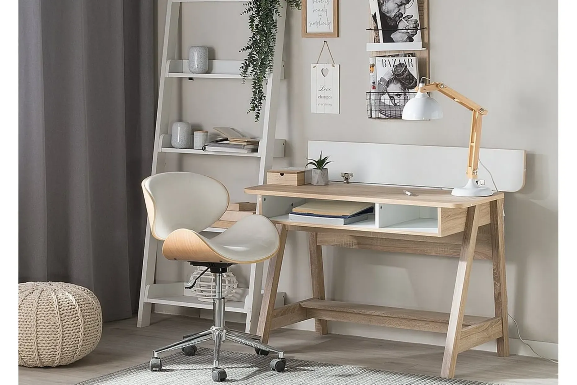 Jackson Skrivebord 110 cm med Oppbevaringshylle