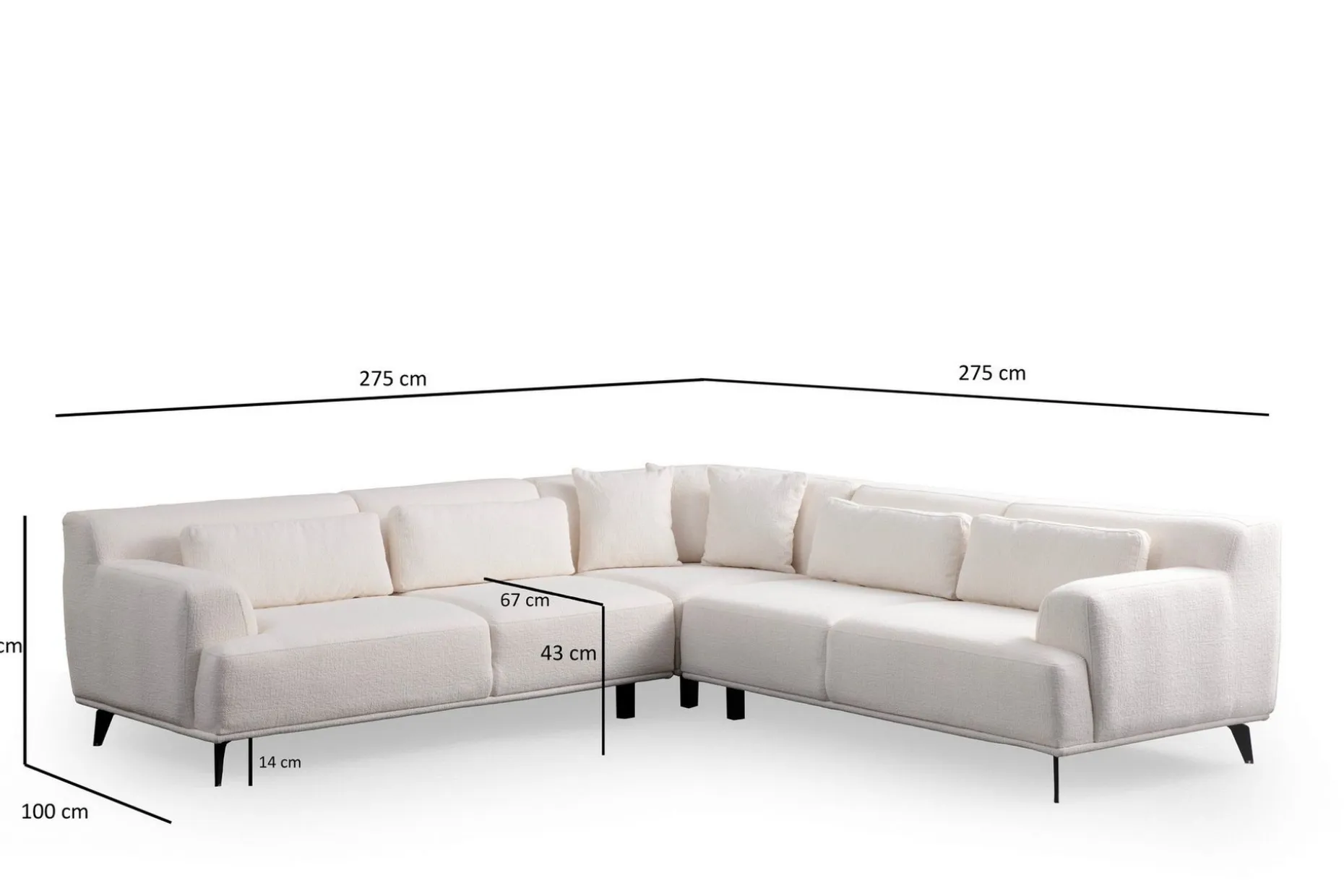 Jaguar 4-seters Sofa med Divan