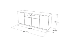 Jaivind Konsollbord 180 cm