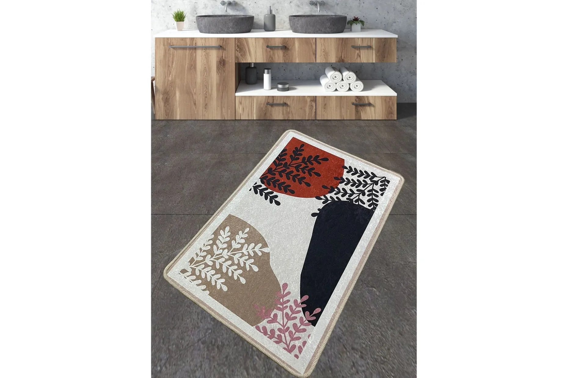 Jangir Baderomsmatte 70x120 cm Rektangulær