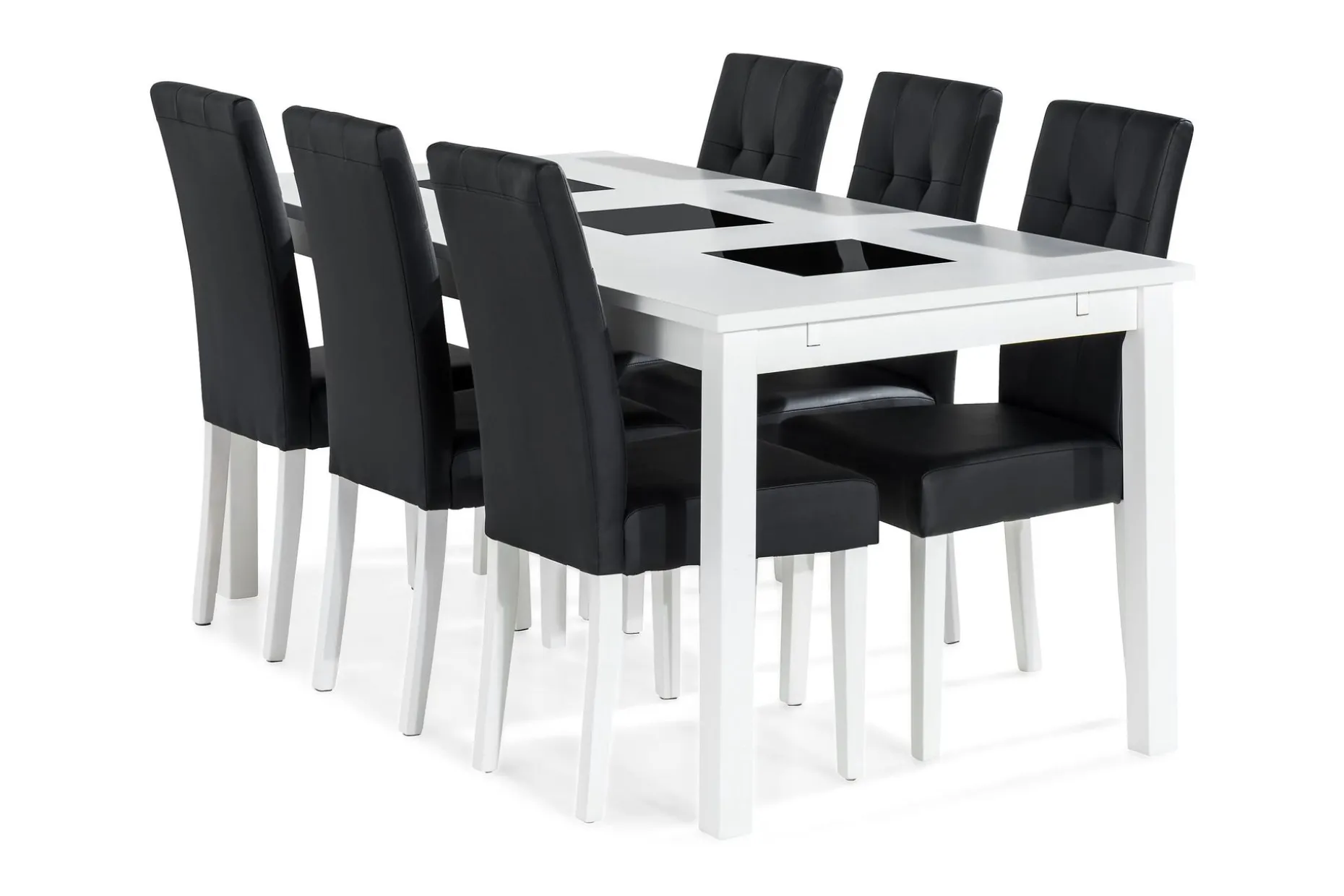 Jasmin Spisegruppe 180 + 6 Stoler Uttrekkbart spisebord