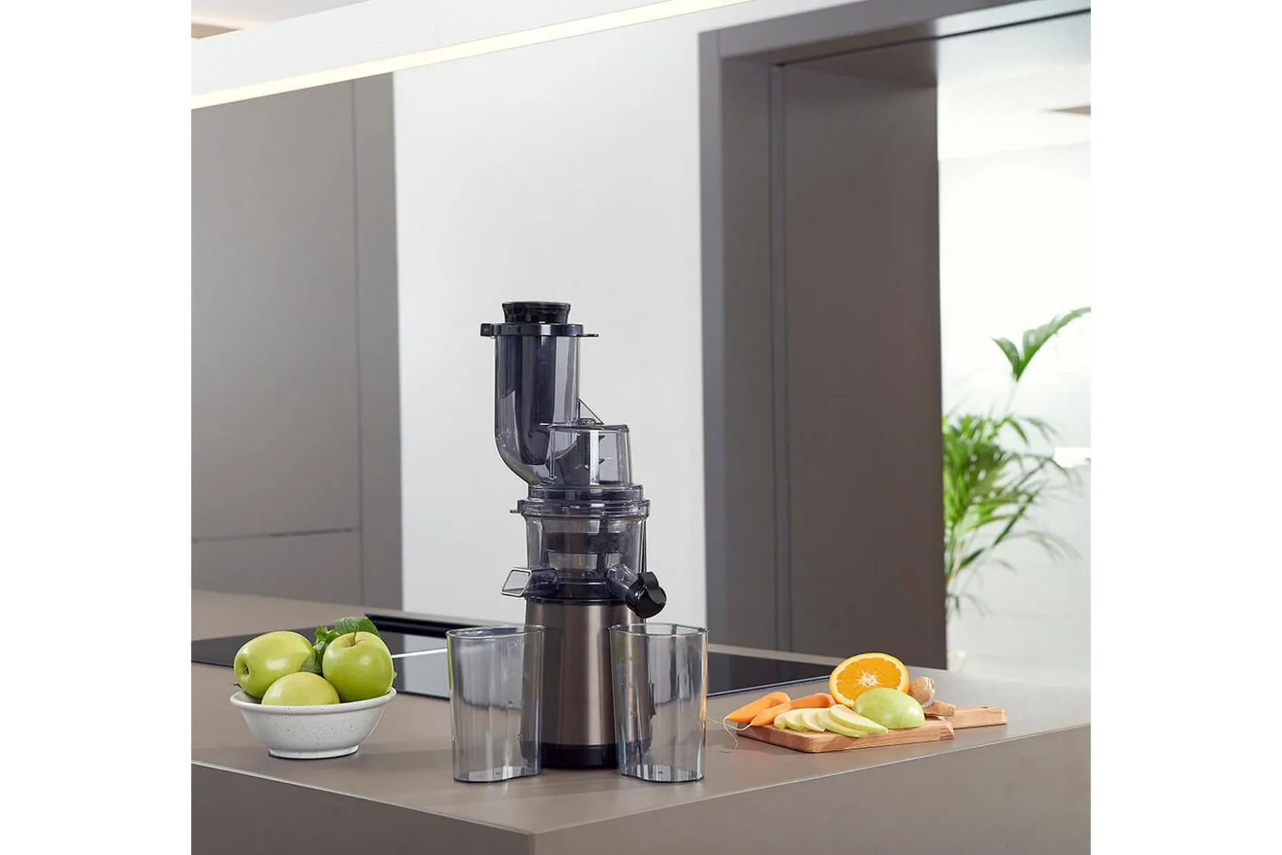 Juicepresse Black+Decker Slow Juicer BXJE200E Børstet Rustfritt Stål