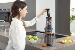 Juicepresse Black+Decker Slow Juicer BXJE200E Børstet Rustfritt Stål