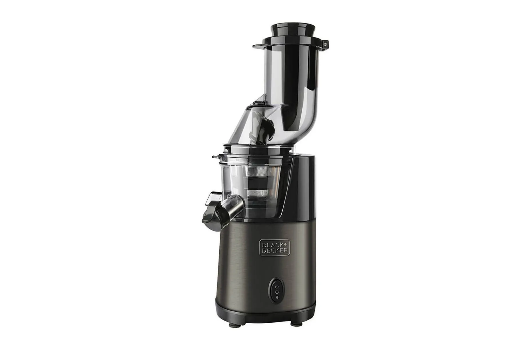 Juicepresse Black+Decker Slow Juicer BXJE200E Børstet Rustfritt Stål