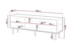 Juniskär TV-benk 204 cm
