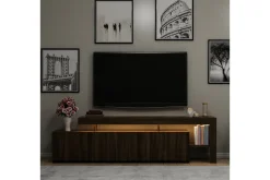 Jurukovo TV-benk 192x37 cm Brun