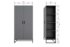 Kahe Garderobe 100x195 cm