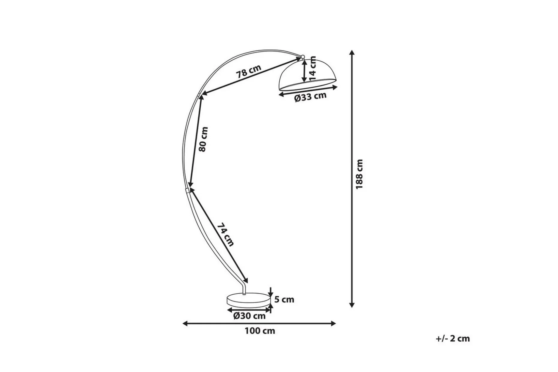 Kamai Gulvlampe 188 cm