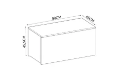 Kamiloba Hjørnekommode 90 cm