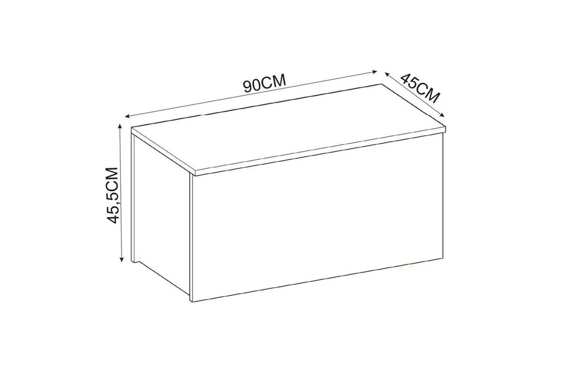 Kamiloba Hjørnekommode 90 cm
