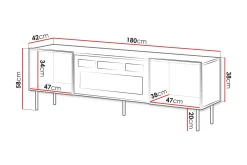 Kamta TV-benk 180 cm