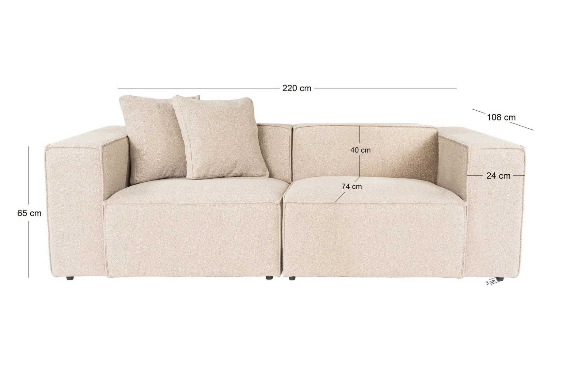 Kaolins Sofa 2-seter
