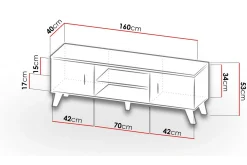 Kardos Tv-møbelsett 160 cm