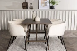 Kaseidon Spisegruppe 120 cm Rektangulær med 4 Berit Stoler
