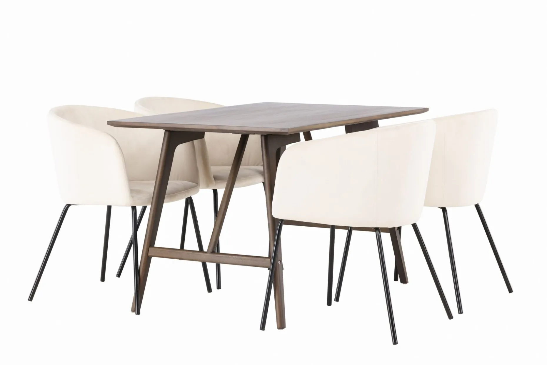 Kaseidon Spisegruppe 120 cm Rektangulær med 4 Berit Stoler