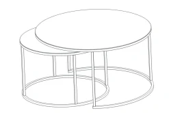 Kashiwa Sofabord 60 cm