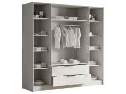 Kelros Garderobeskapeskap med speil 200x216 cm
