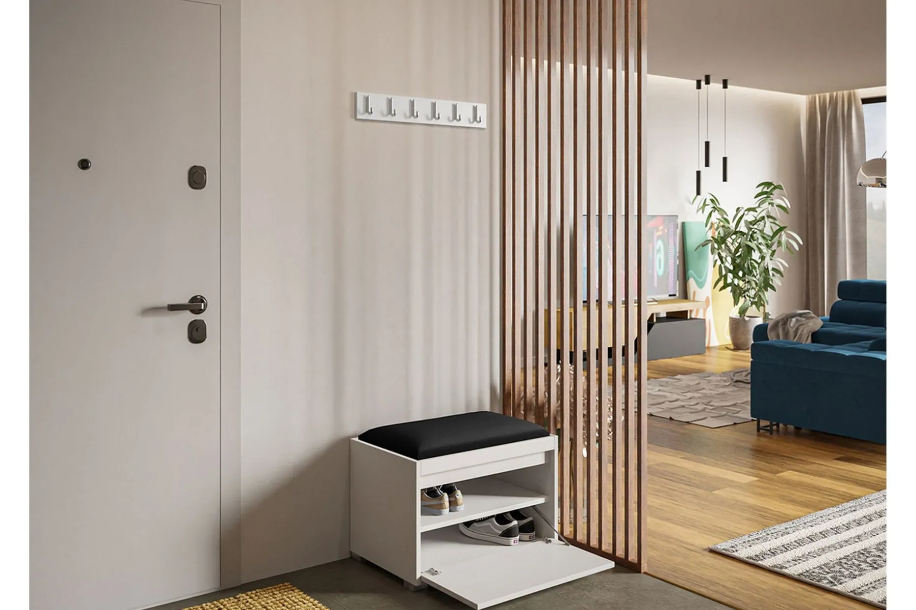 Kenmare Highboard Black/White