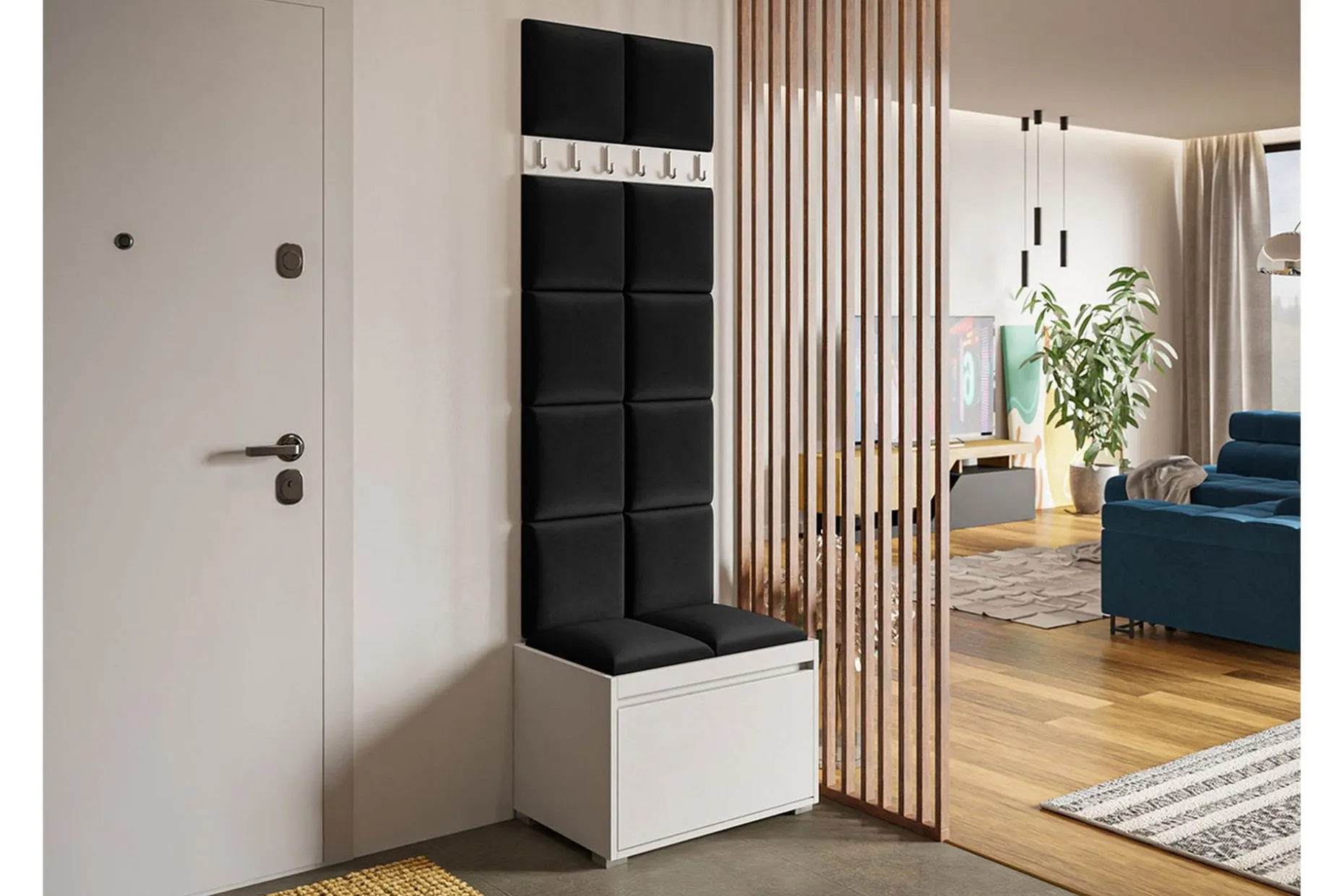 Kenmare Highboard White/Black