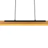 Kerala LED-Pendellampe Mattsvart/Tre