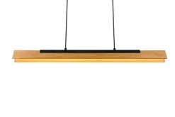 Kerala LED-Pendellampe Mattsvart/Tre