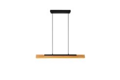 Kerala LED-Pendellampe Mattsvart/Tre