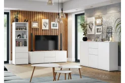 Kintore Möbelset För Vardagsrum White