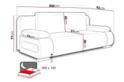 Kintore 2-seters Sovesofa
