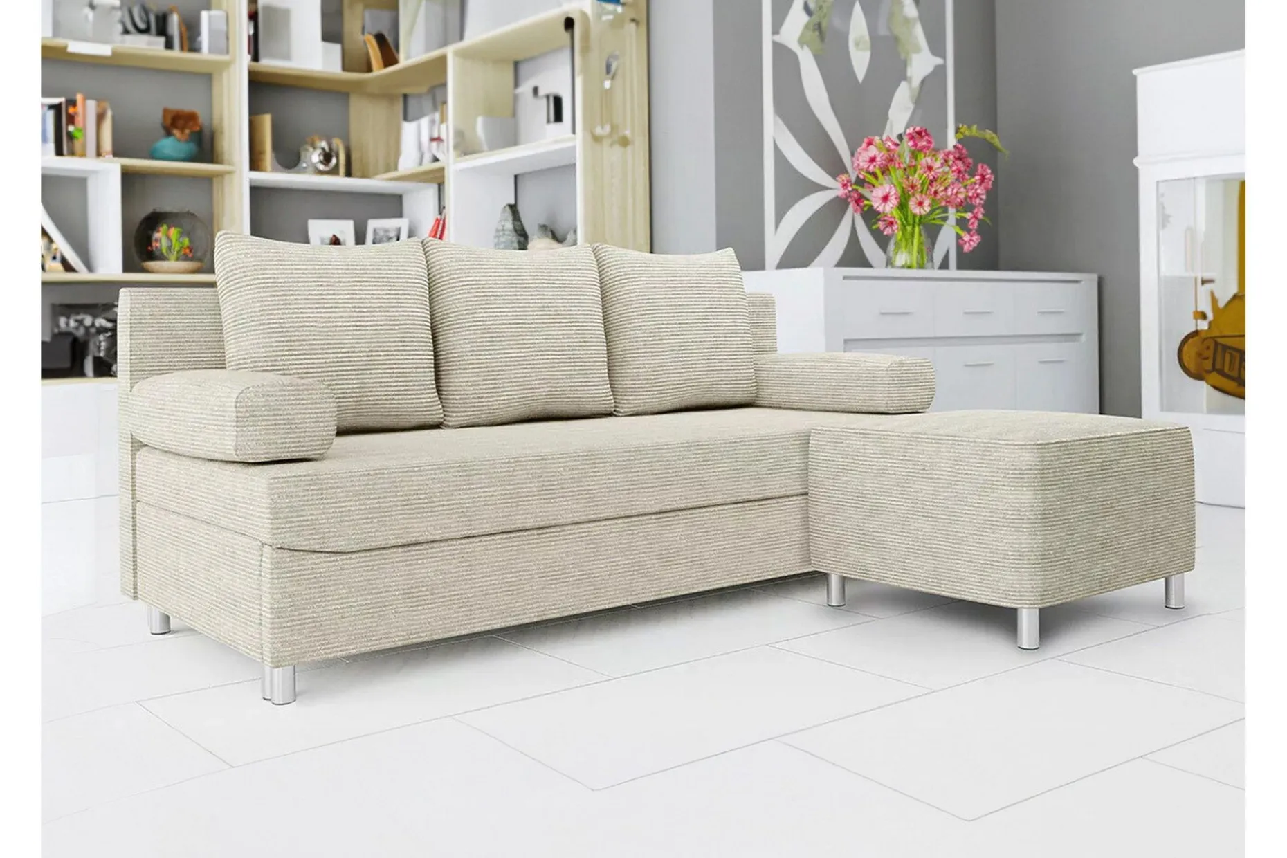 Kintore 2-sits Bäddsoffa beige
