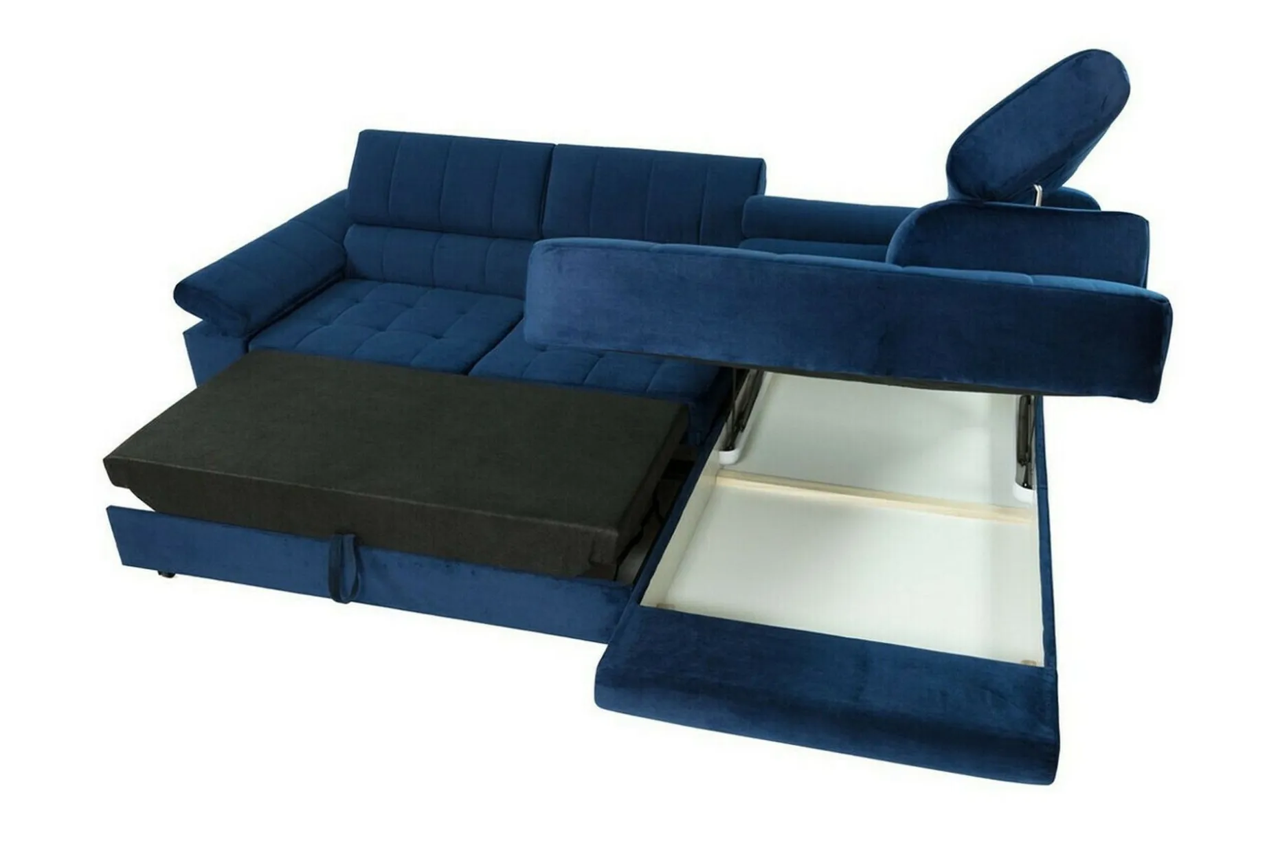 Kintore 3-sits Hörnbäddsoffa Black