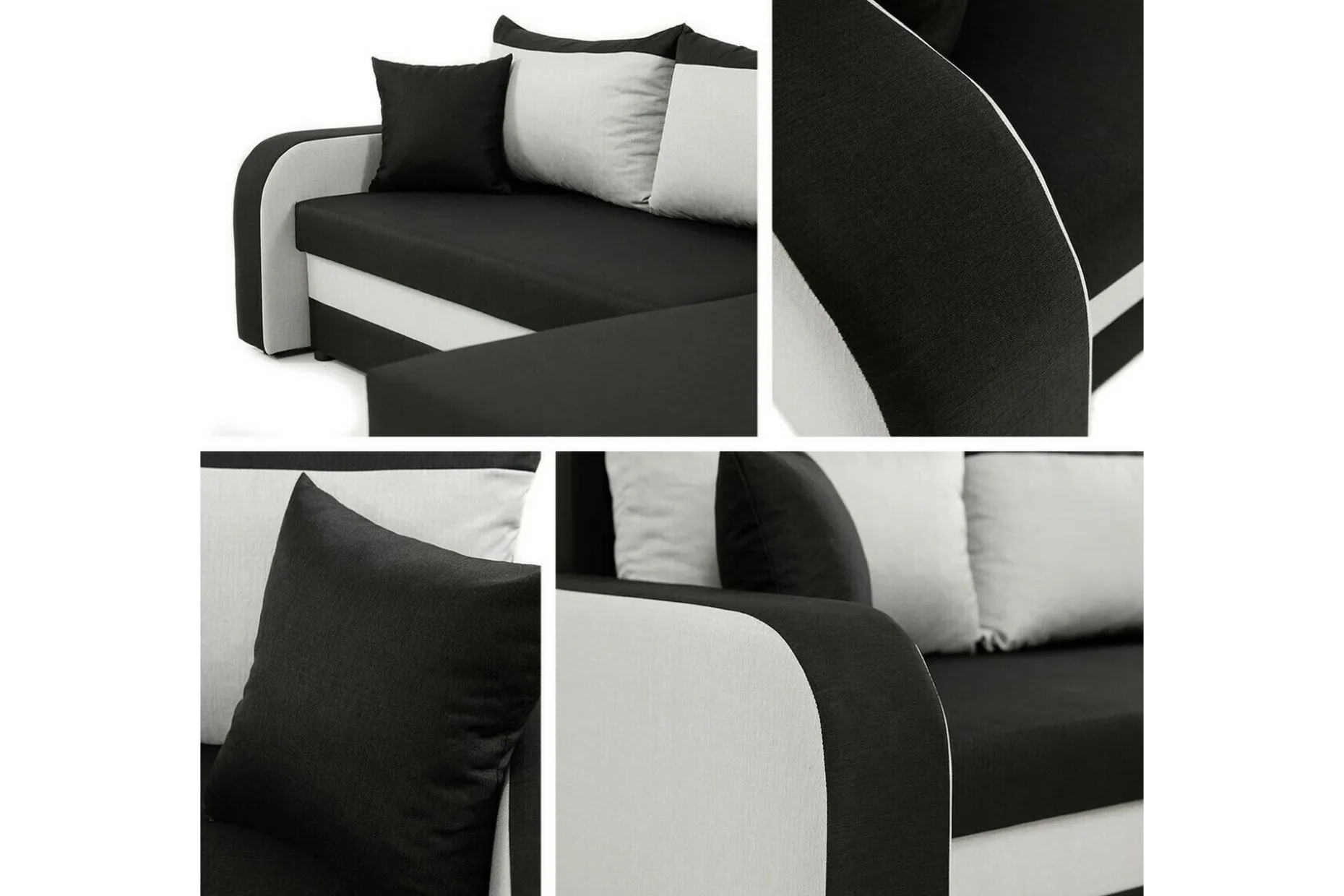 Kintore 3-sits Hörnbäddsoffa Brown