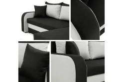 Kintore 3-sits Hörnbäddsoffa Ljusgrå