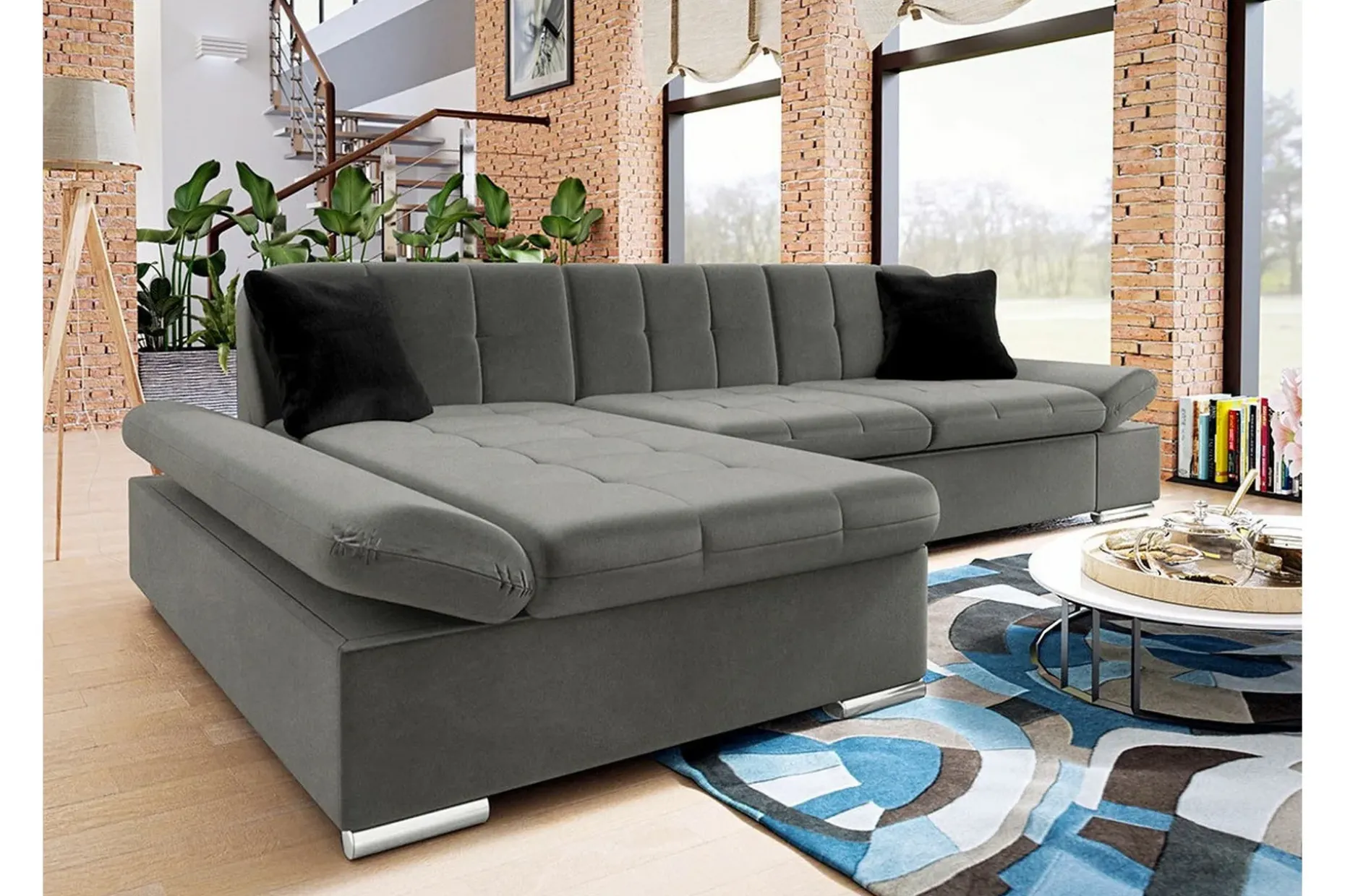 Kintore 3-sits Hörnsoffa Dark grey