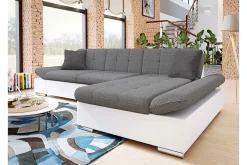 Kintore 3-sits Hörnsoffa Light Grey/White