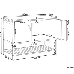Kjøkkenskap for utendørsbruk Maenza Stål