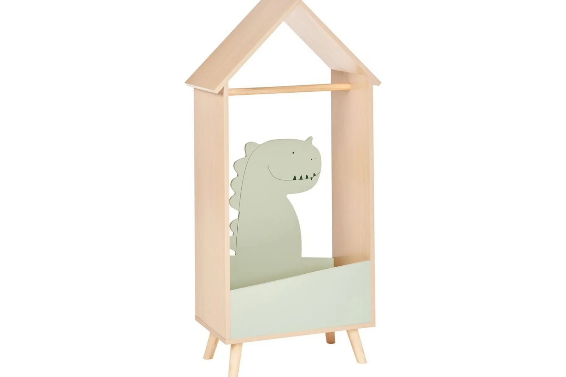 Klädhängare Beliani Durango Light colored wood||Green