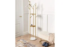 Klädhängare Beliani Raltson GOLD||White