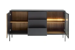 Klinkerville Lavt Vitrineskap Display med belysning 39 cm dybde