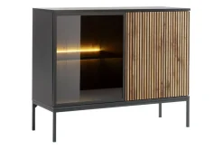 Klinkerville Lavt vitrineskap med belysning 39 cm dyp 104 cm