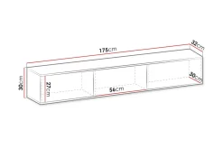 Klinkerville TV-skap 175 cm