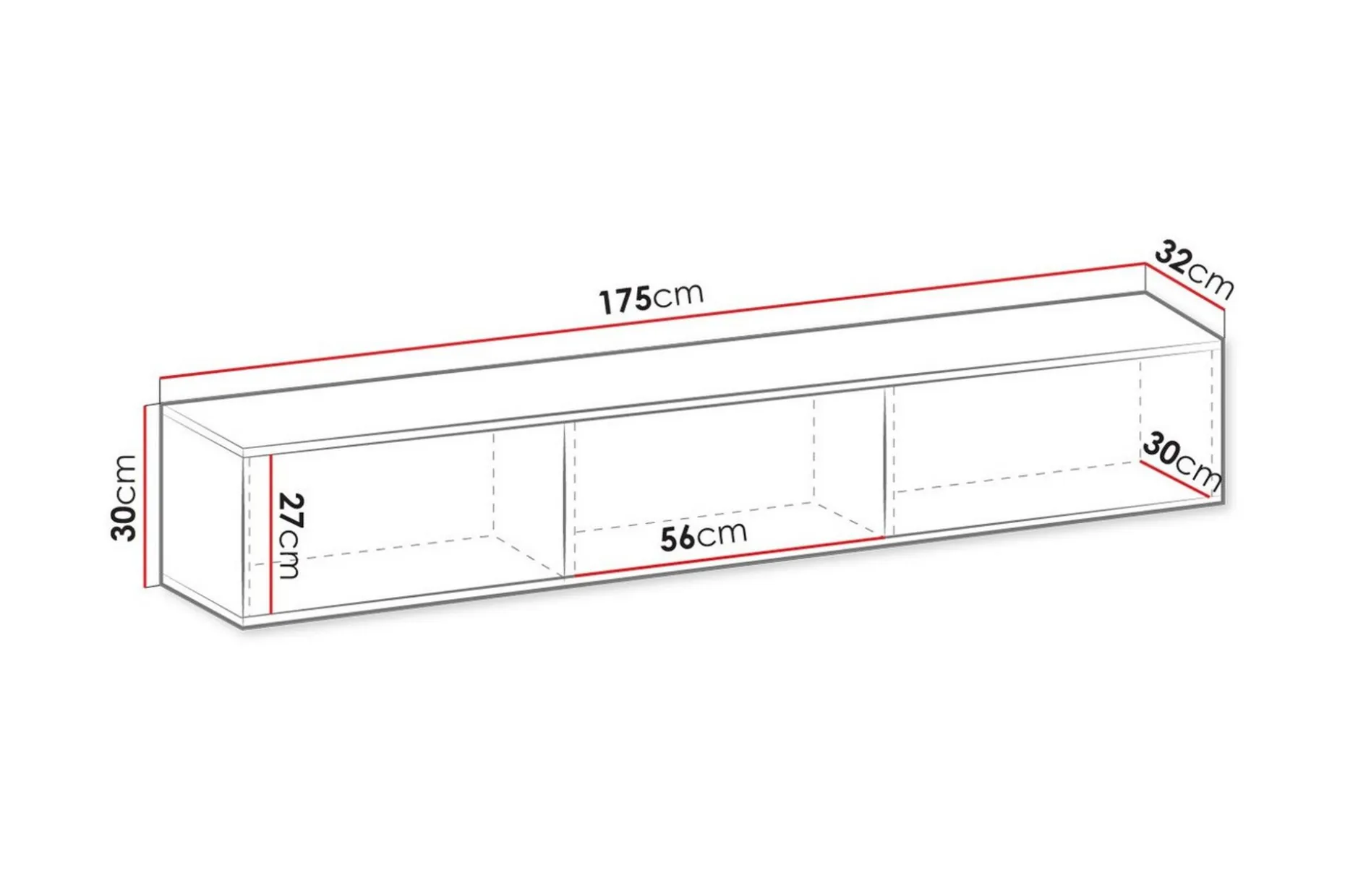 Klinkerville TV-skap 175 cm