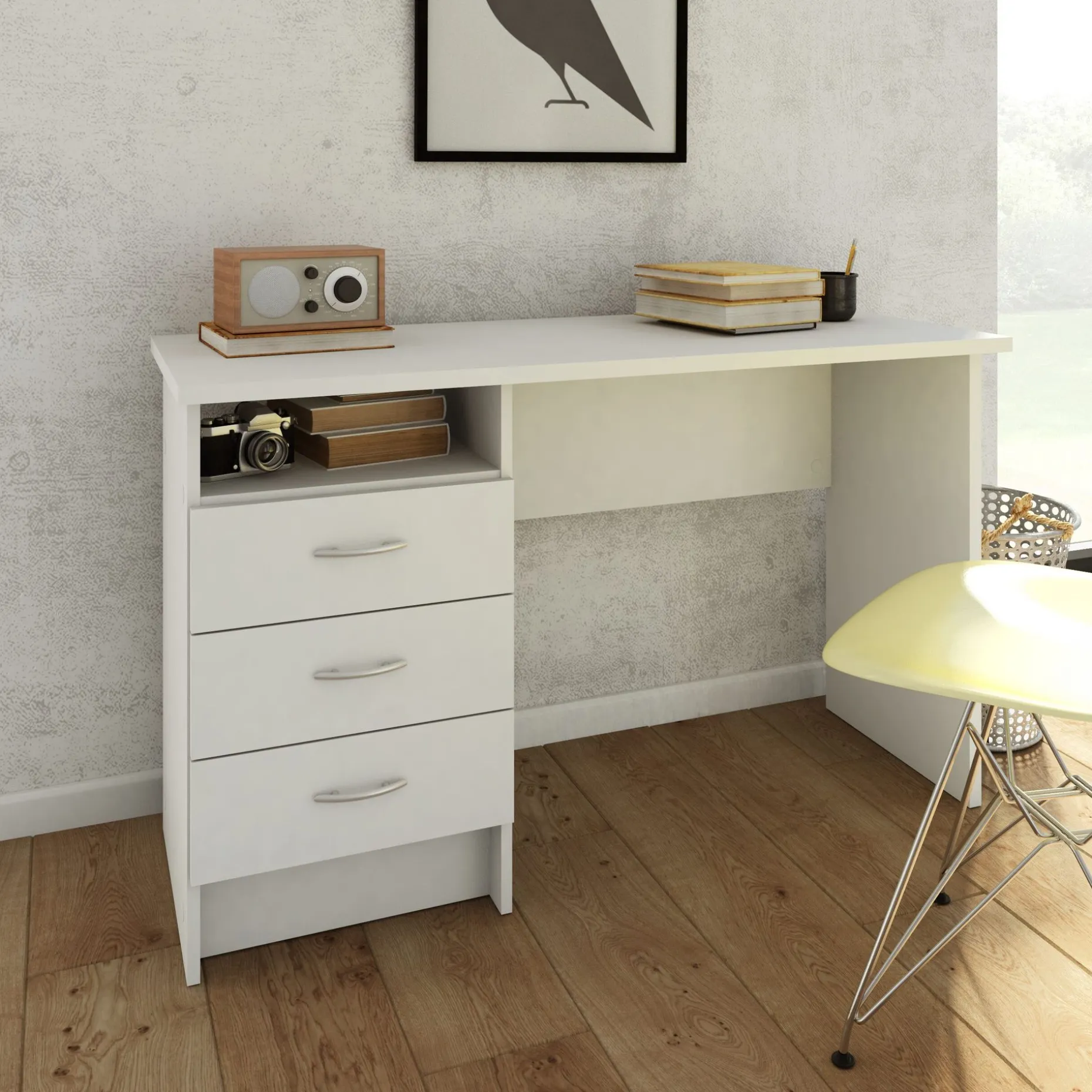 Klintberg Skrivebord med 3 skuffer 120x48x73 cm