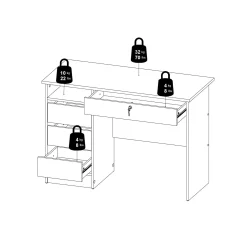 Klintberg Skrivebord 109x48x76 cm