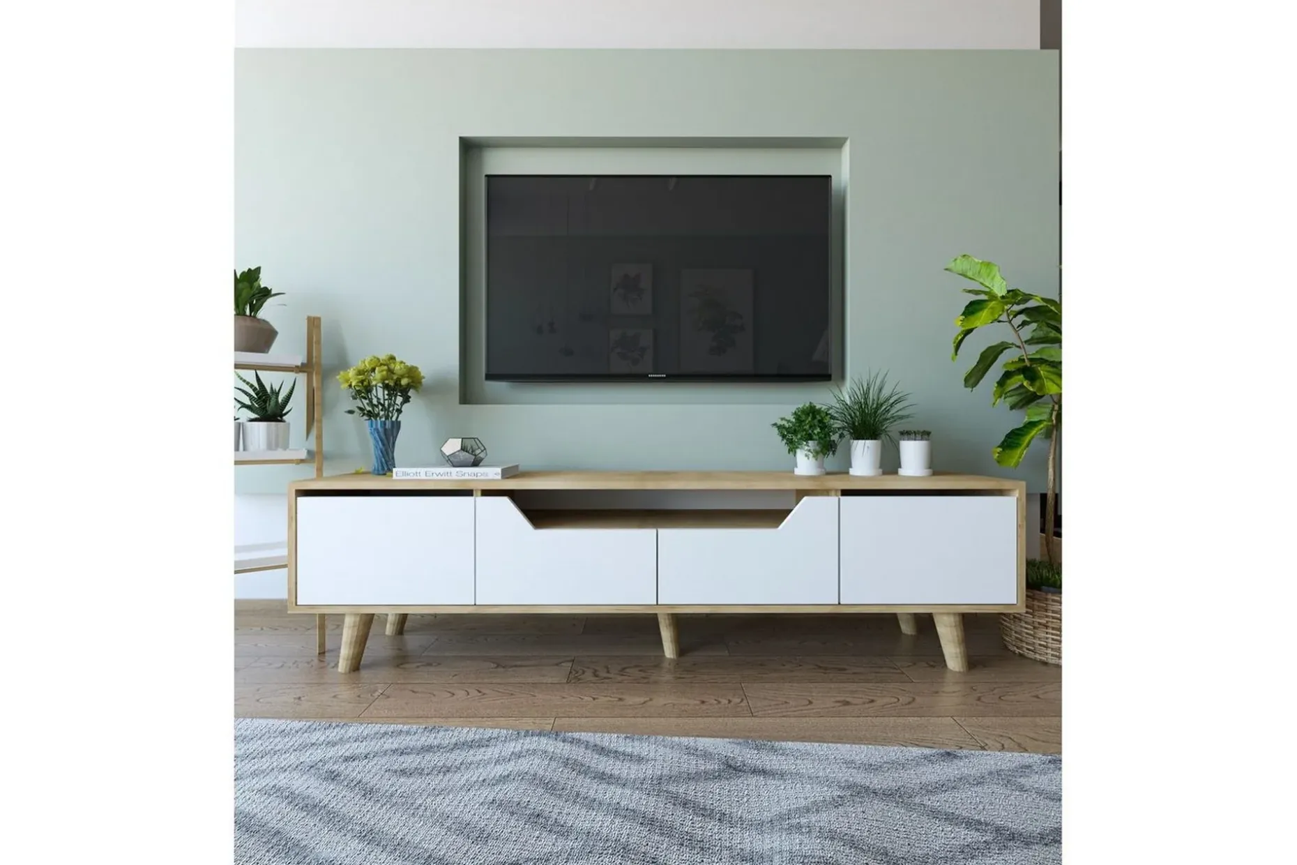 Kollumber TV-benk 180x30 cm