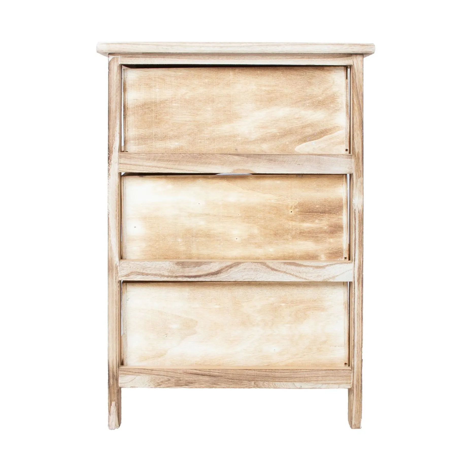 Kommode HOME4YOU Mihkli med 3 oppbevaringsenheter 40x29x58 cm Natur