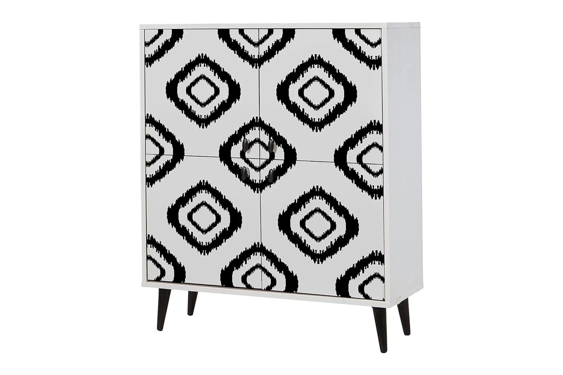 Kommode med 4 Dører 95x111 cm