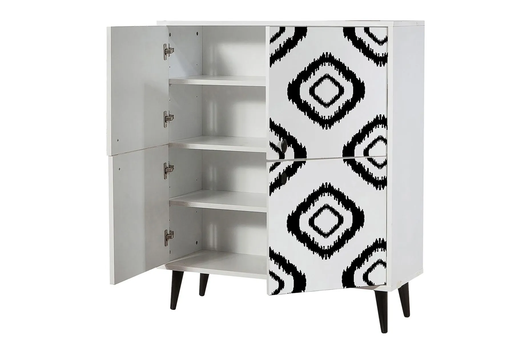 Kommode med 4 Dører 95x111 cm