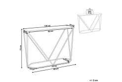 Konsollbord Hazen Hvit, gull