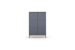 Konsollbord Loft24 Høyskap Pelle Grå/Wotan Eik Grå